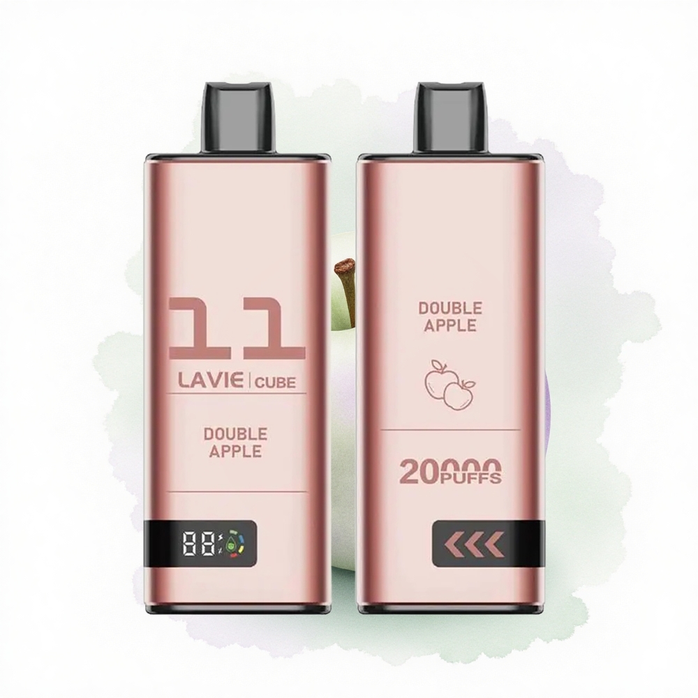 Lavie Cube 20000 Puffs Çift Elma 28ML 5% Nikotin 600mAh