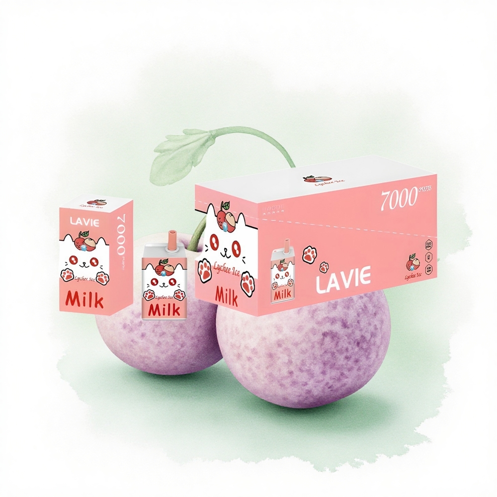 Lavie Milk 7000 Puffs Liçi Buzu 600mAh Tip C Şarjlı