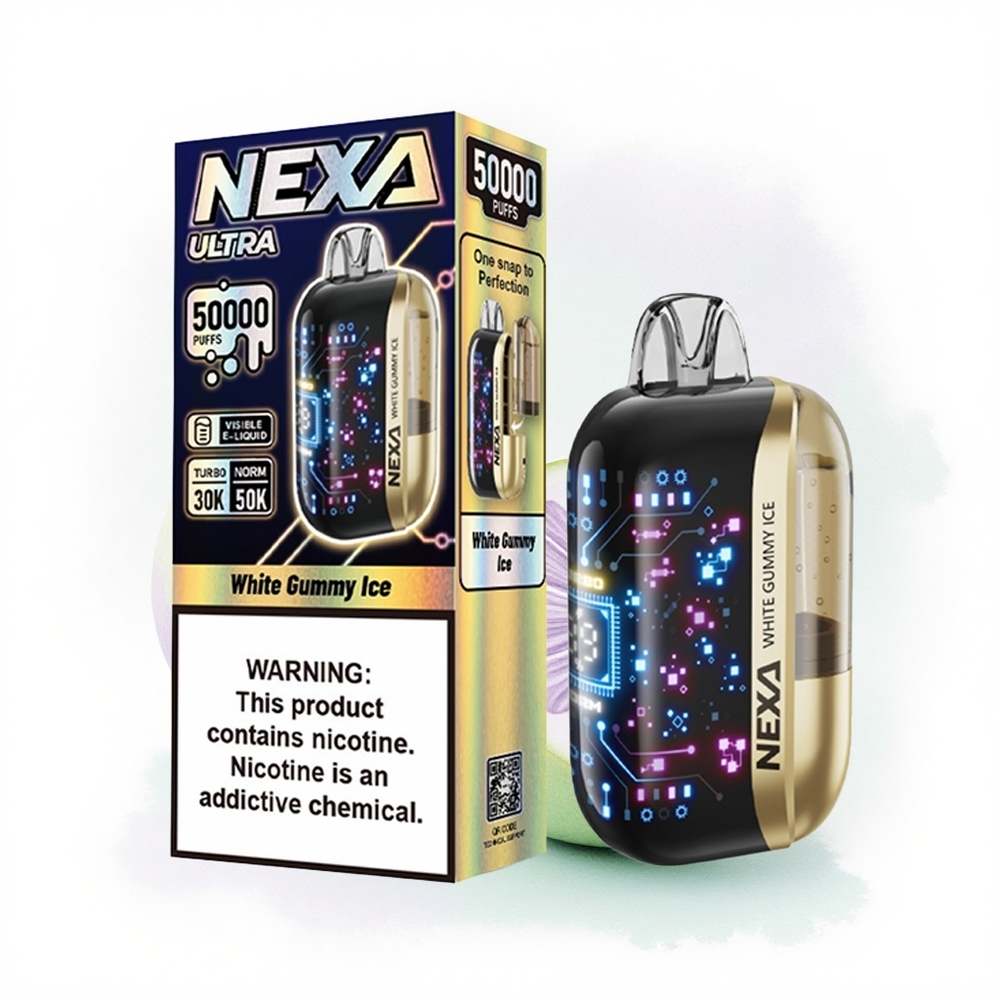 NEXA Ultra 50000 Puffs Beyaz Sakızlı Buz 20ml 5% Nikotin 800mAh