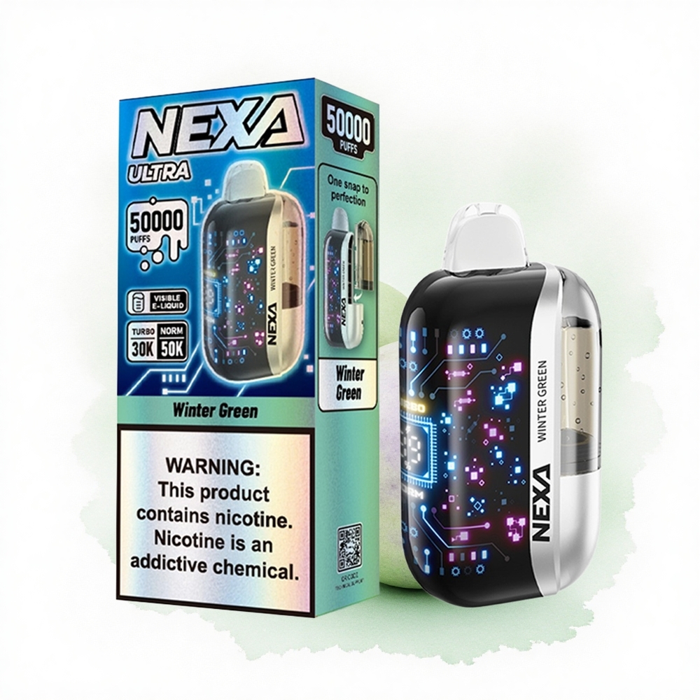 NEXA Ultra 50000 Puffs Kış Yeşili 20ml 800mAh 5% Nikotin