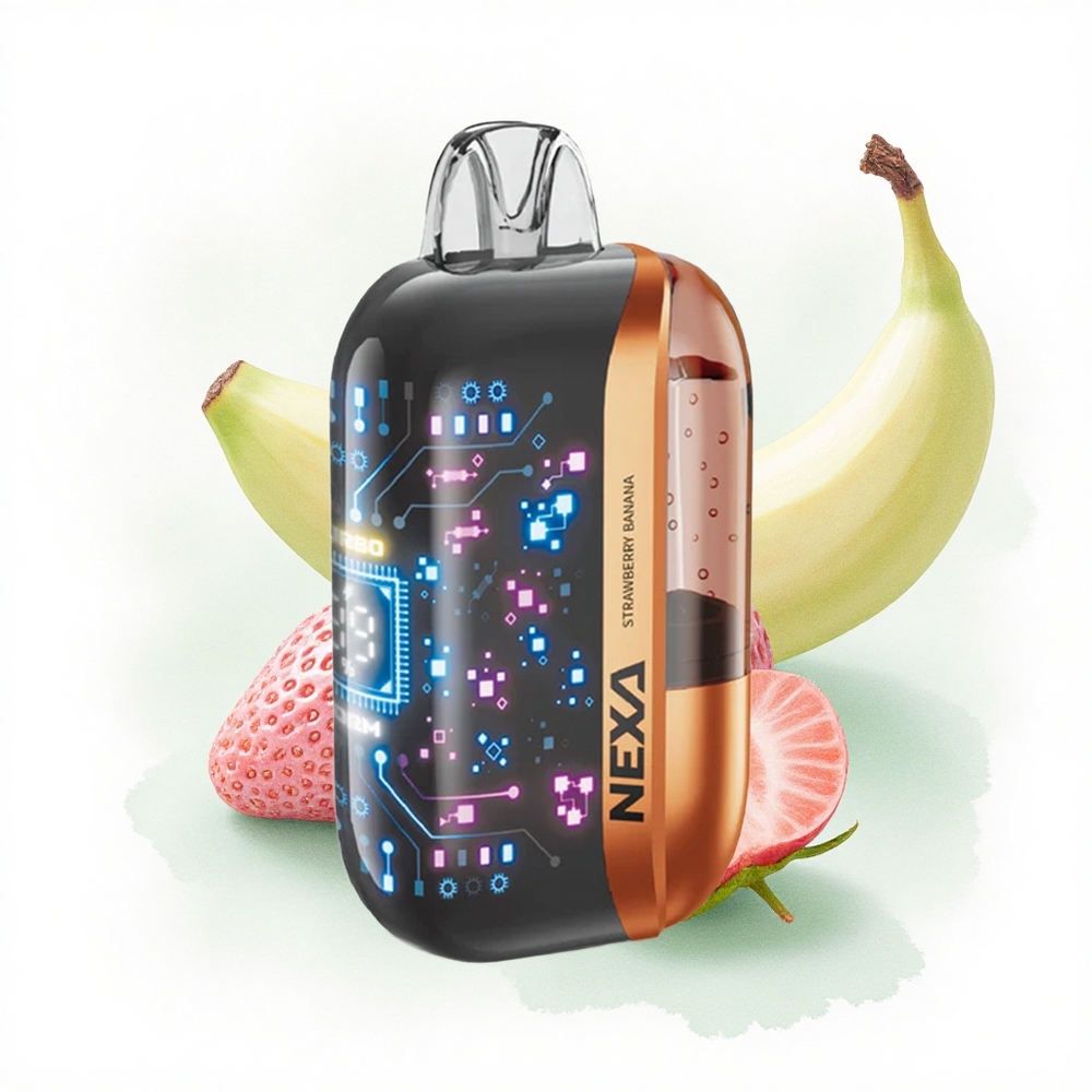 NEXA Ultra 50000 Puffs Çilek Muz 20ml 5% Nikotin 800mAh