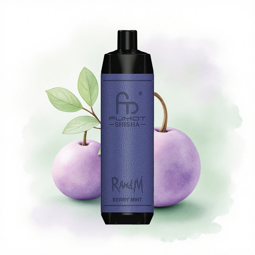 RandM Fumot Shisha 10000 Puffs Berry Nane 18ml Tip 0.6ohm 850mAh