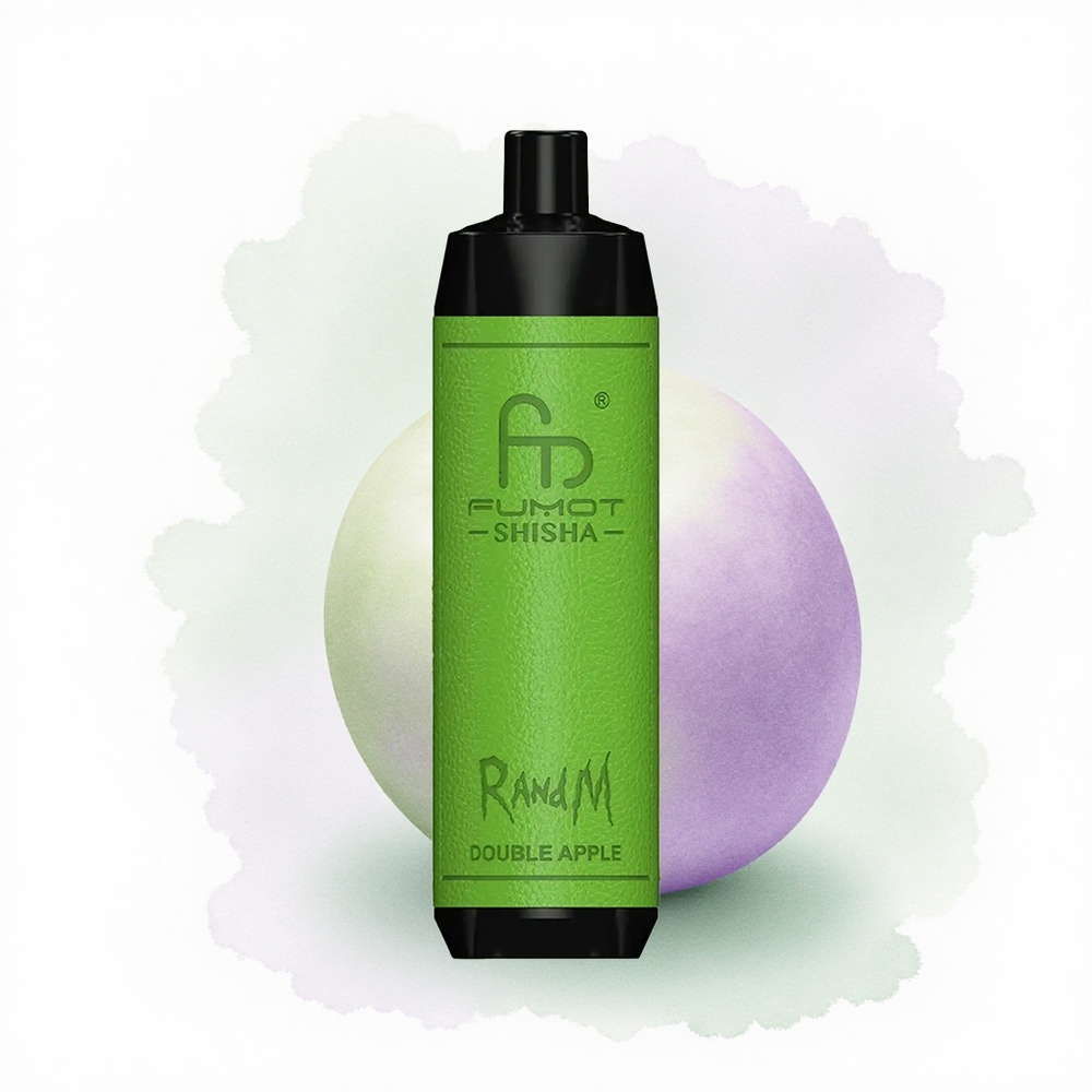 RandM Fumot Shisha 10000 Puffs Elma Çifti 850mAh 0.5% Nikotin 18ml
