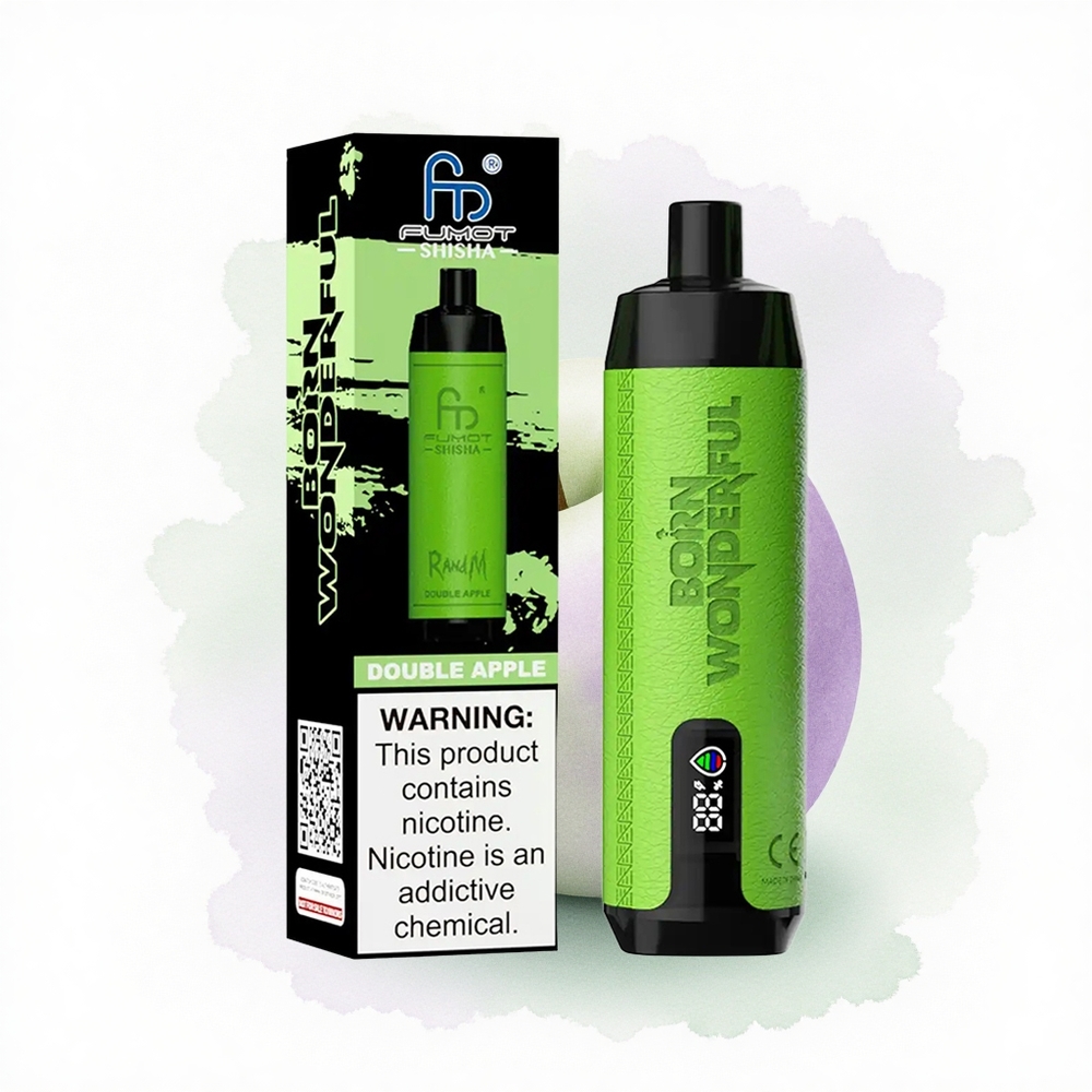 RandM Fumot Shisha 10000 Puffs Elma Çifti 850mAh 0.5% Nikotin 18ml