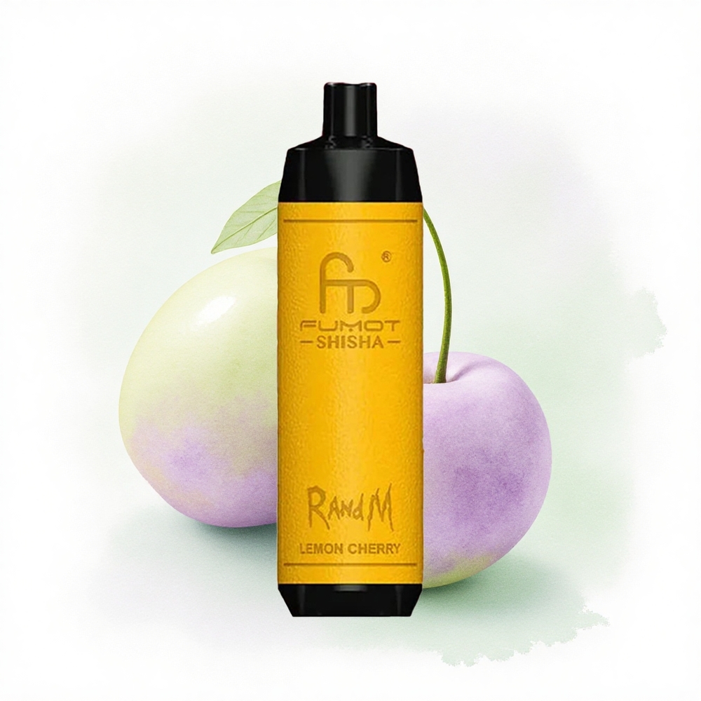 RandM Fumot Shisha 10000 Puffs Limon Kiraz LED Gösterge 850mAh Tip-C Port