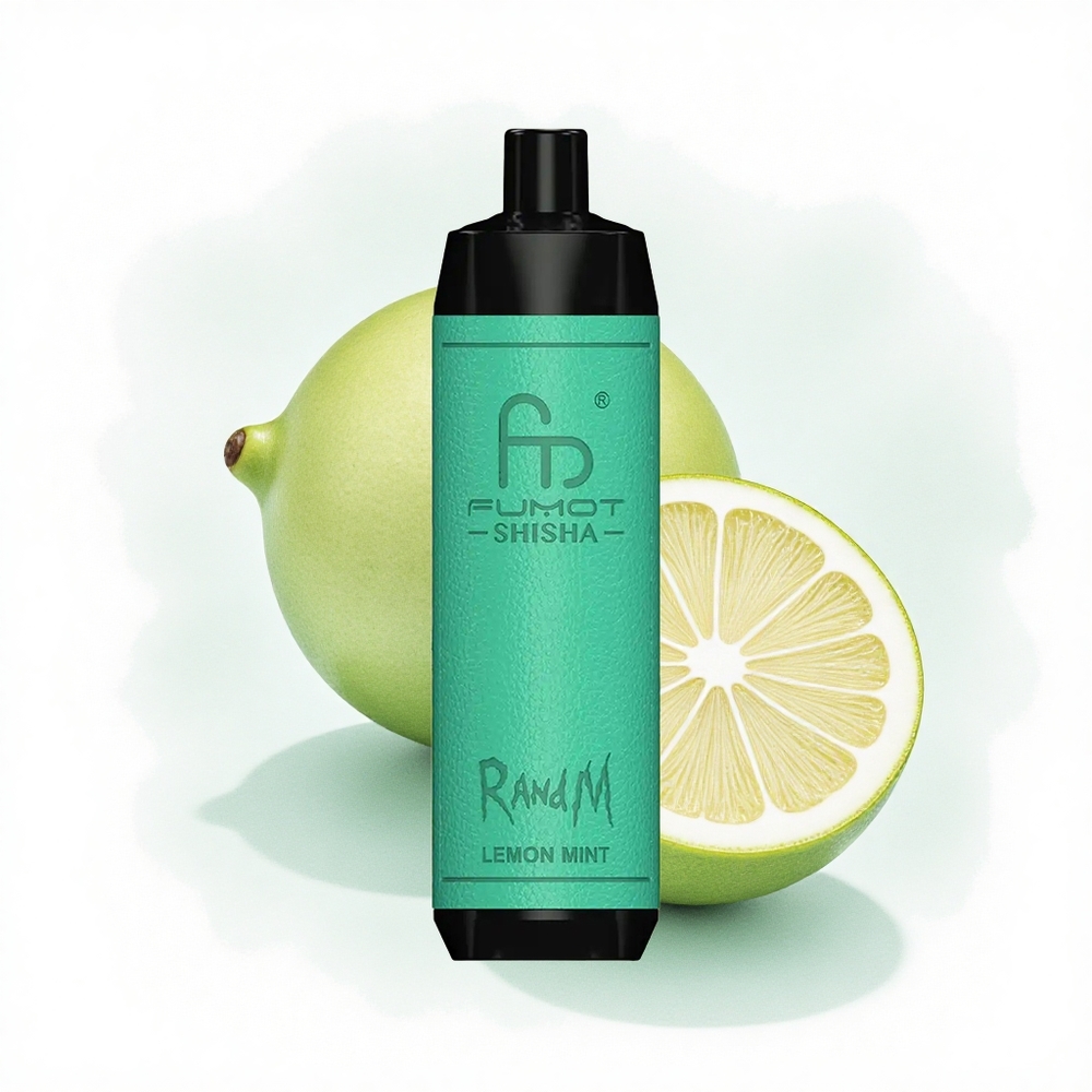 RandM Fumot Shisha 10000 Puffs Limon Nane 18ml 850mAh 0.5% Nikotin