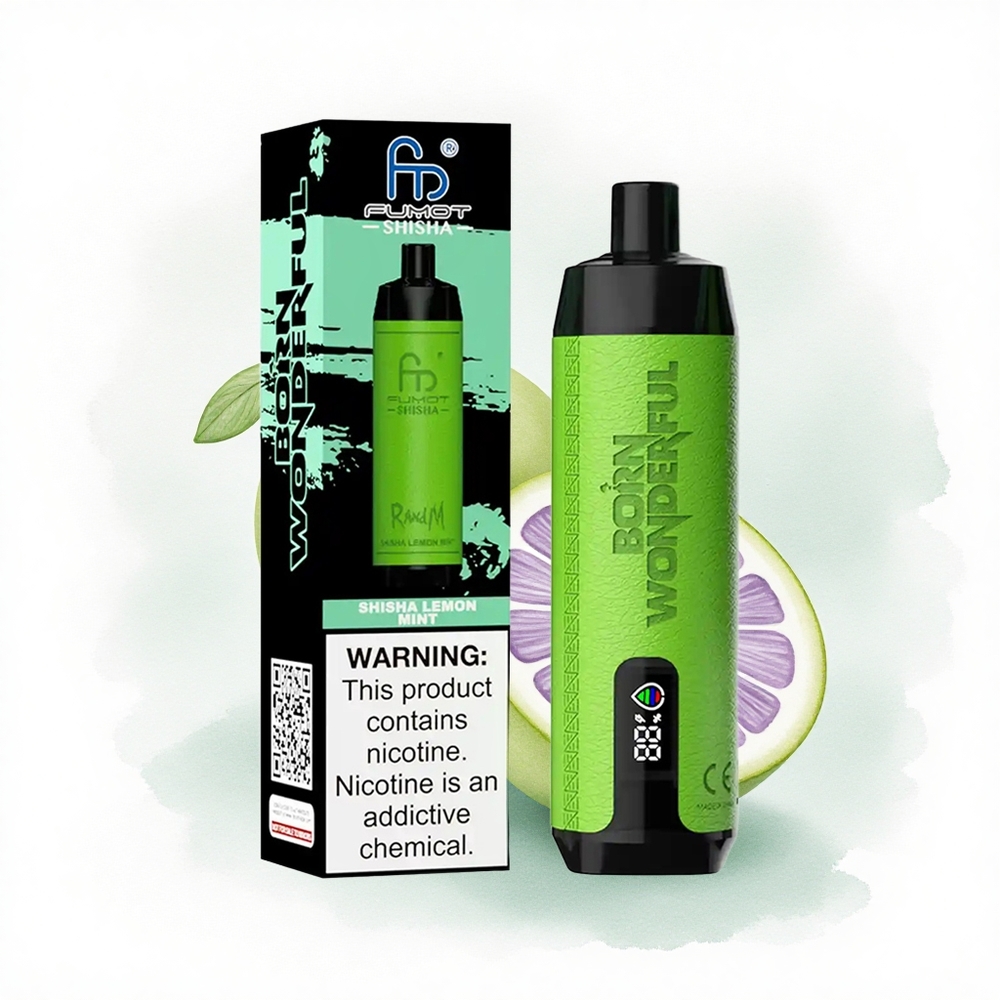 RandM Fumot Shisha 10000 Puffs Nane Limon Aromalı 850 mAh Şişe