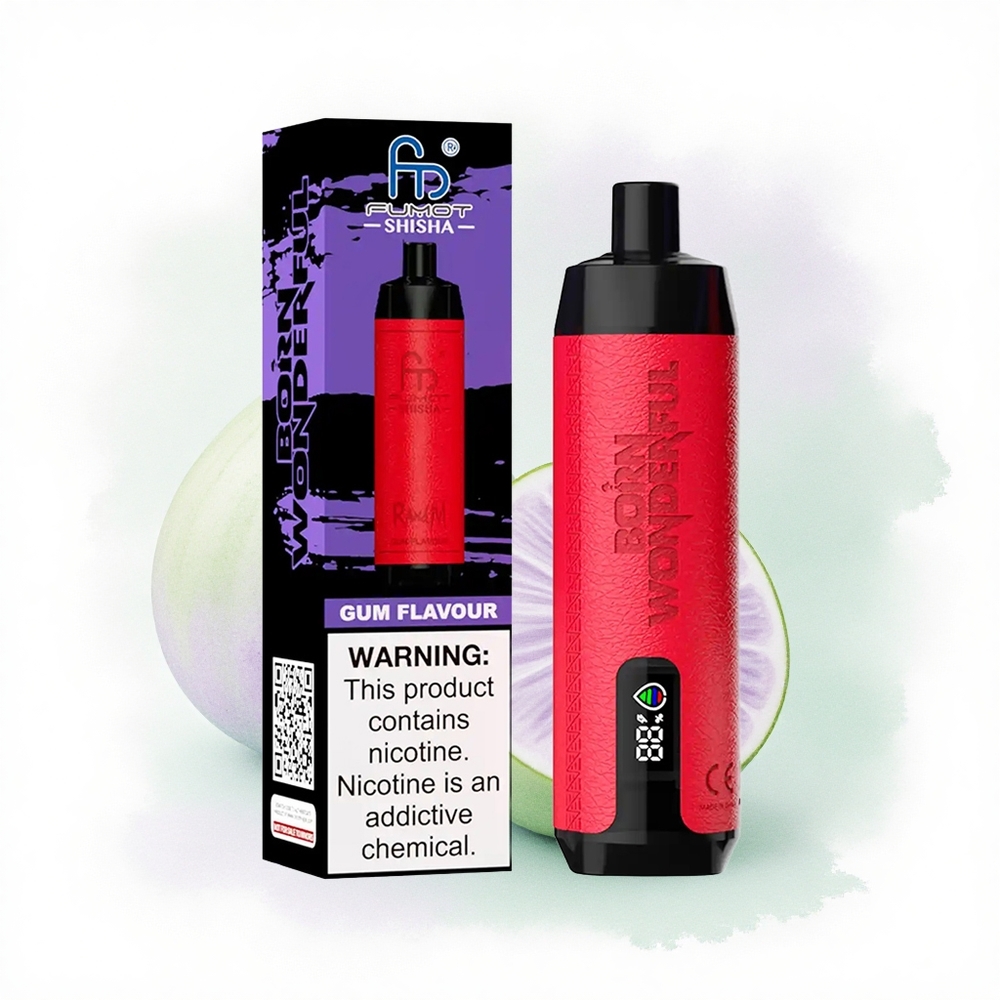 RandM Fumot Shisha 10000 Puffs Sakız Aromalı 850mAh LED Tip-C Şarjlı