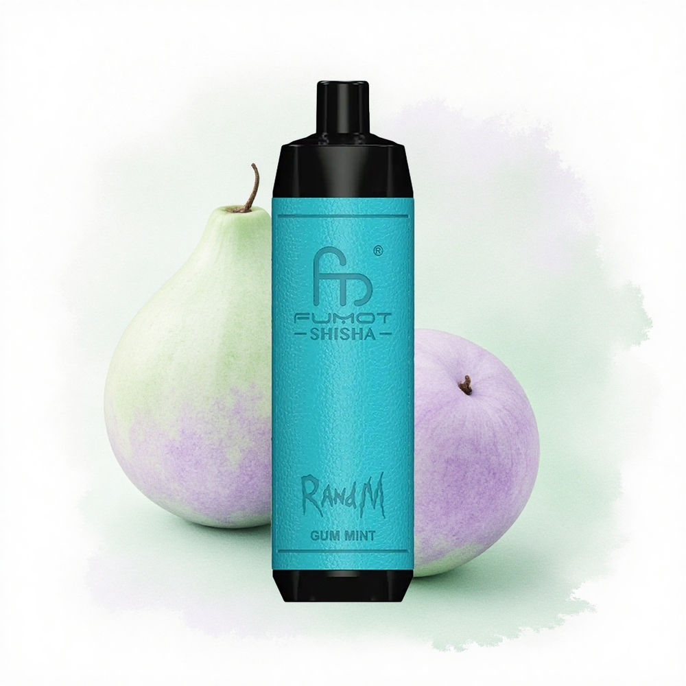 RandM Fumot Shisha 10000 Puffs Sakız Naneli Tip-C 850mAh 0.5% Nikotin