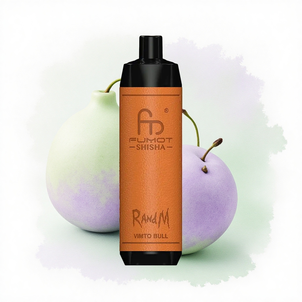 RandM Fumot Shisha 10000 Puffs Vimto Boğa LED Göstergeli 850 mAh