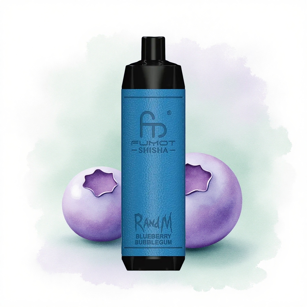 RandM Fumot Shisha 10000 Puffs Yaban Mersini Sakızı 850 mAh 0.5% Nikotin