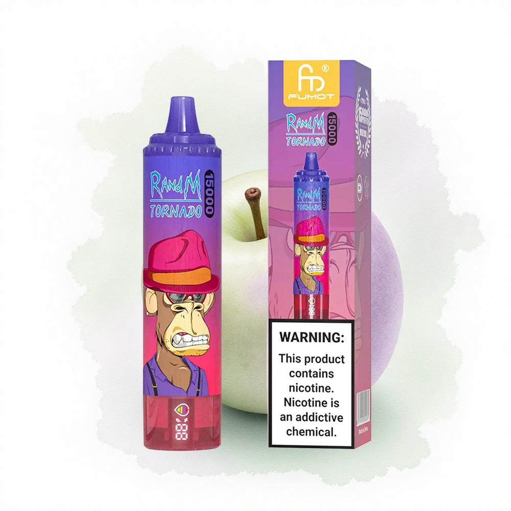 RandM Fumot Tornado 15000 Puffs Ekşi Elma 25ml 850mAh