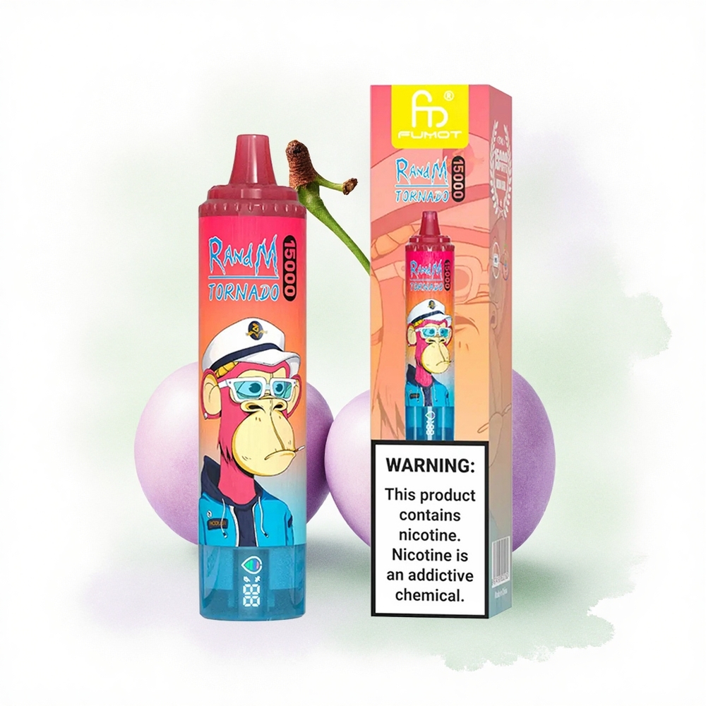 RandM Fumot Tornado 15000 Puffs Kiraz 25ml 850mAh 0.9 Ohm Mesh