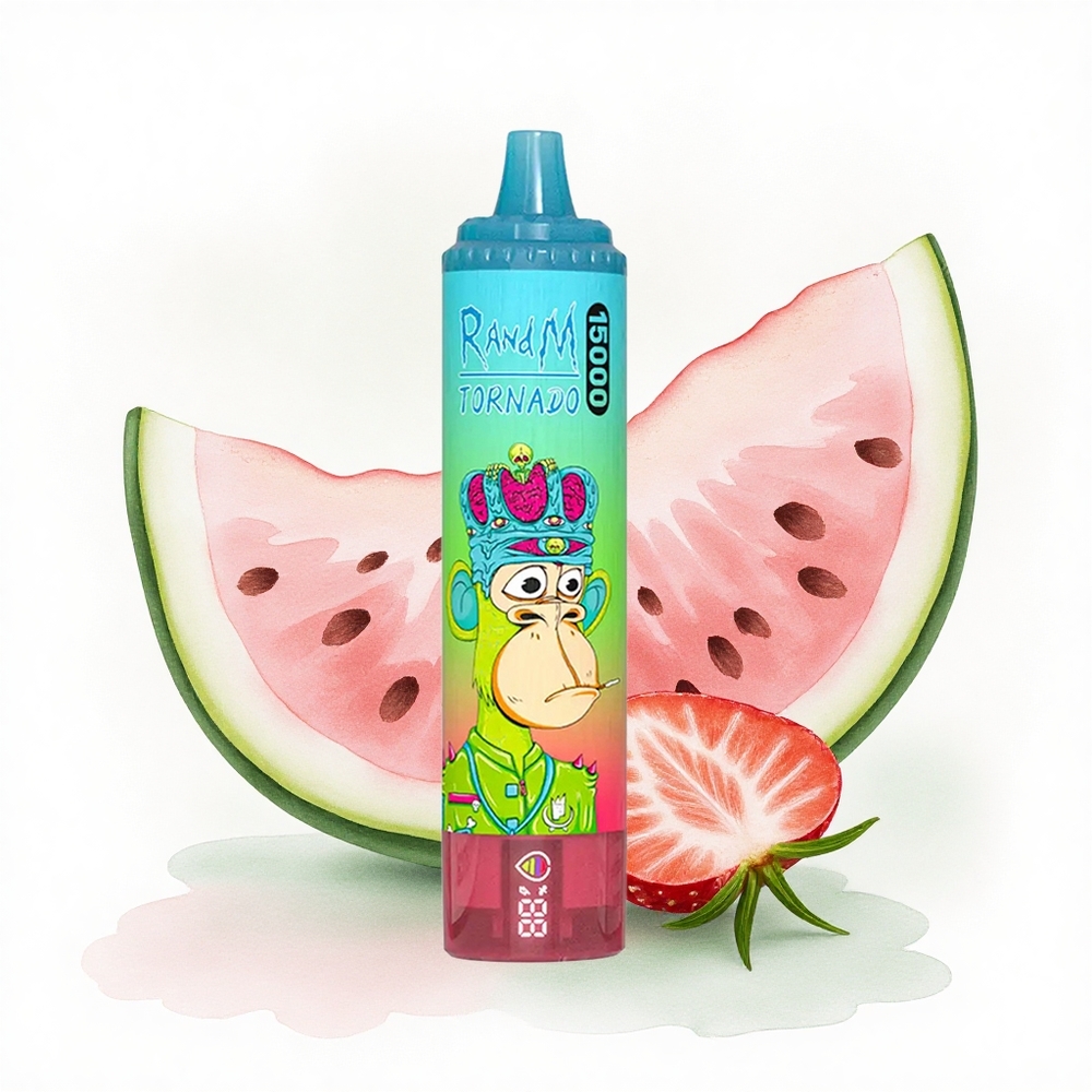 RandM Fumot Tornado 15000 Puffs Çilek Karpuzu 25ml 850mAh Mesh
