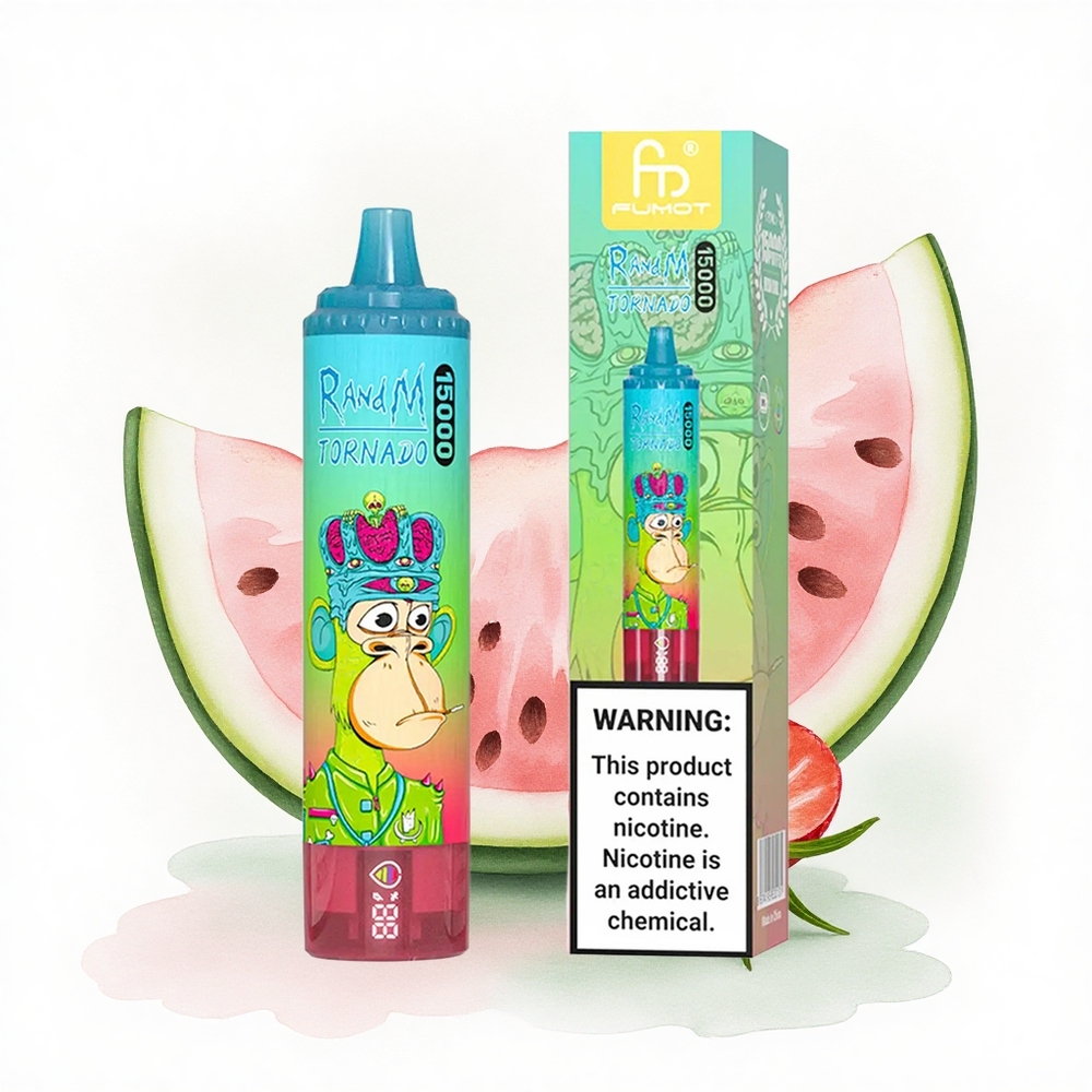 RandM Fumot Tornado 15000 Puffs Çilek Karpuzu 25ml 850mAh Mesh