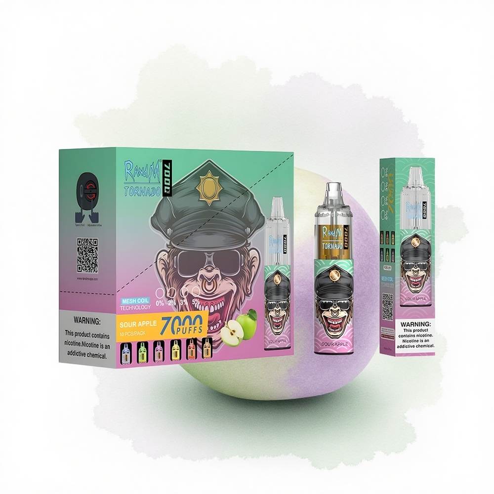 RandM Fumot Tornado 7000 Puffs Ekşi Elma Tip-C 850mAh