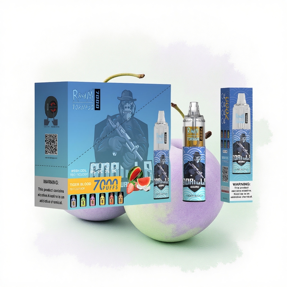 RandM Fumot Tornado 7000 Puffs Kaplan Kanı 14 ML E-sıvı 850 mAh