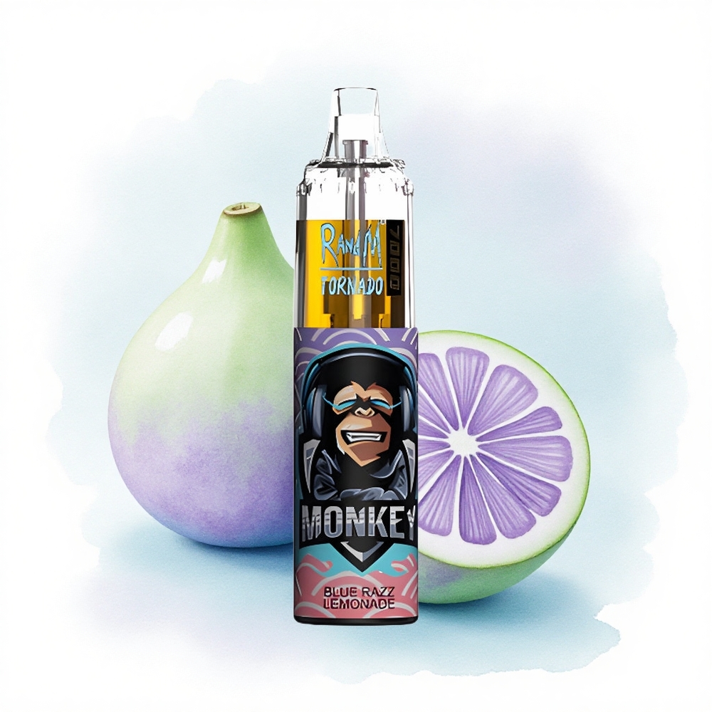 RandM Fumot Tornado 7000 Puffs Mavi Ahududu Limonata 850mAh Tip-C