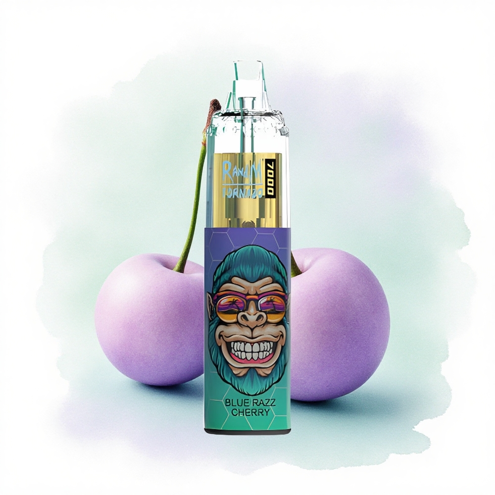 RandM Fumot Tornado 7000 Puffs Mavi Ahududu Vişne Tip-C Port 850mAh