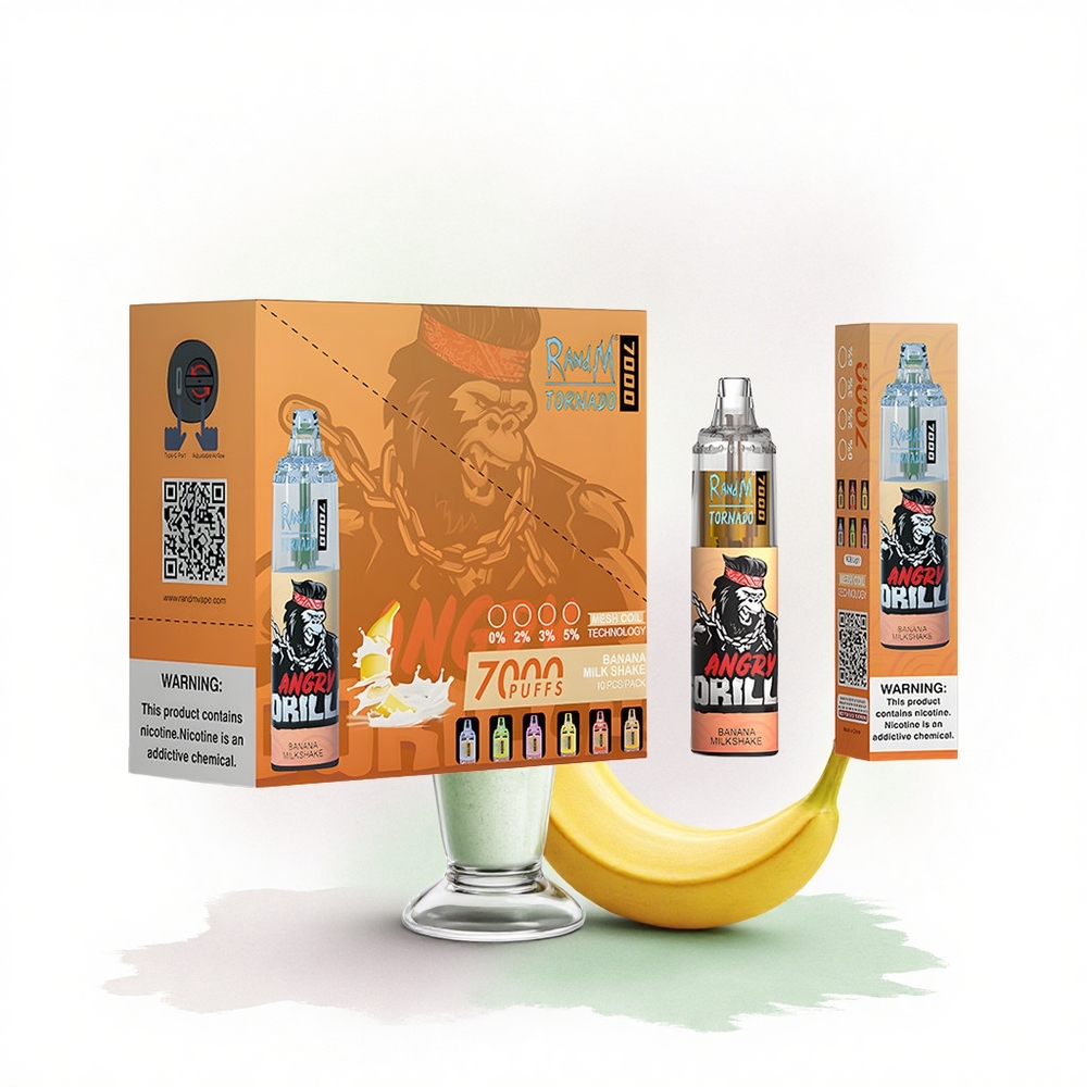 RandM Fumot Tornado 7000 Puffs Muzlu Milkshake 850mAh Mesh Coil