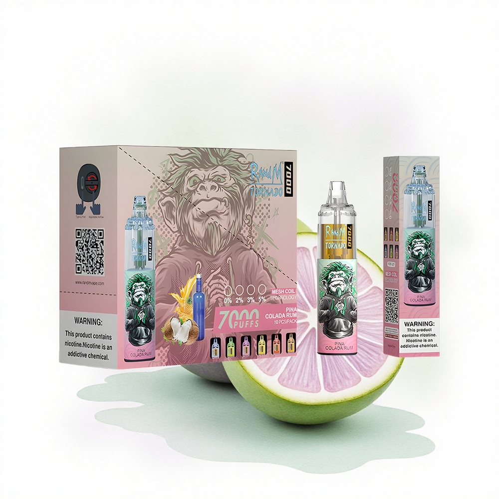 RandM Fumot Tornado 7000 Puffs Pina Kolada Aromalı 850mAh ve %5 Nikotinli Mesh Coil