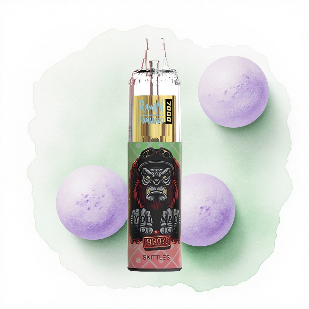 RandM Fumot Tornado 7000 Puffs Skittles Type-C Port 850 mAh RGB Light