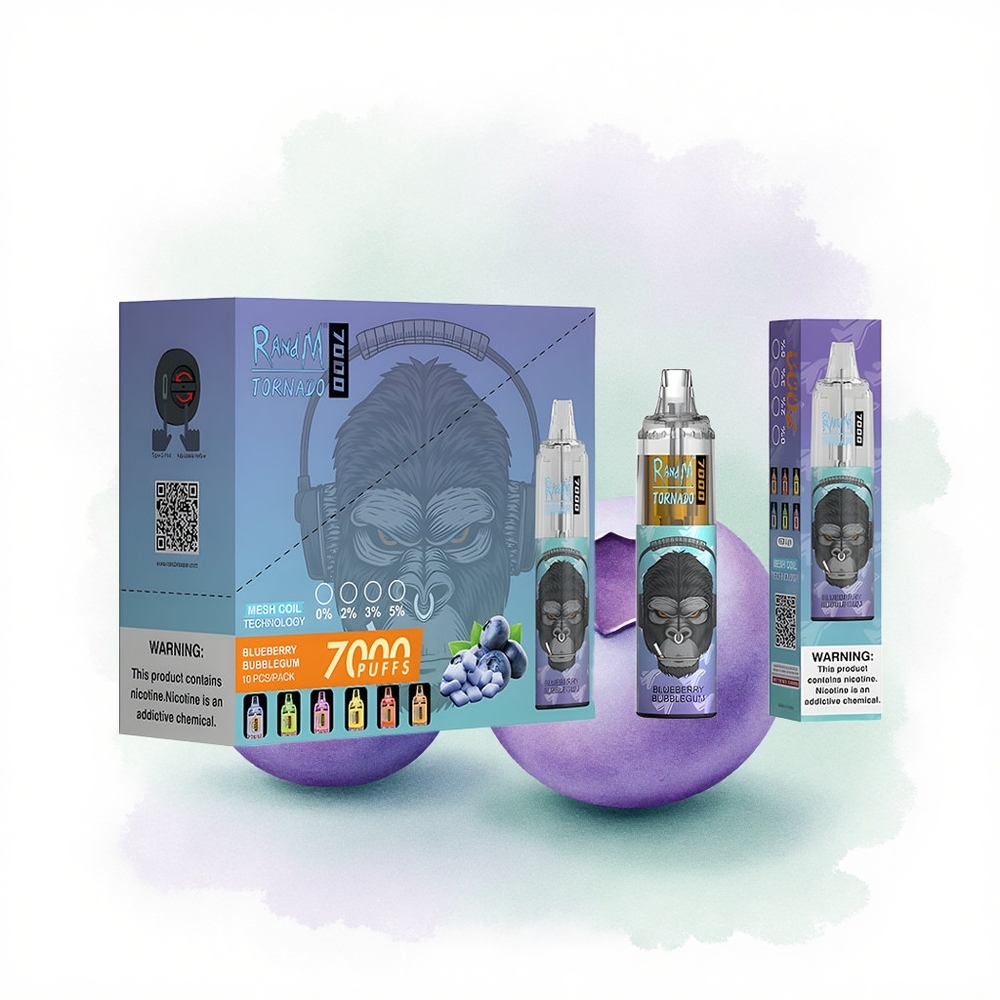 RandM Fumot Tornado 7000 Puffs Yabanmersinli Balon Sakız 850 mAh Tip-C Portlu