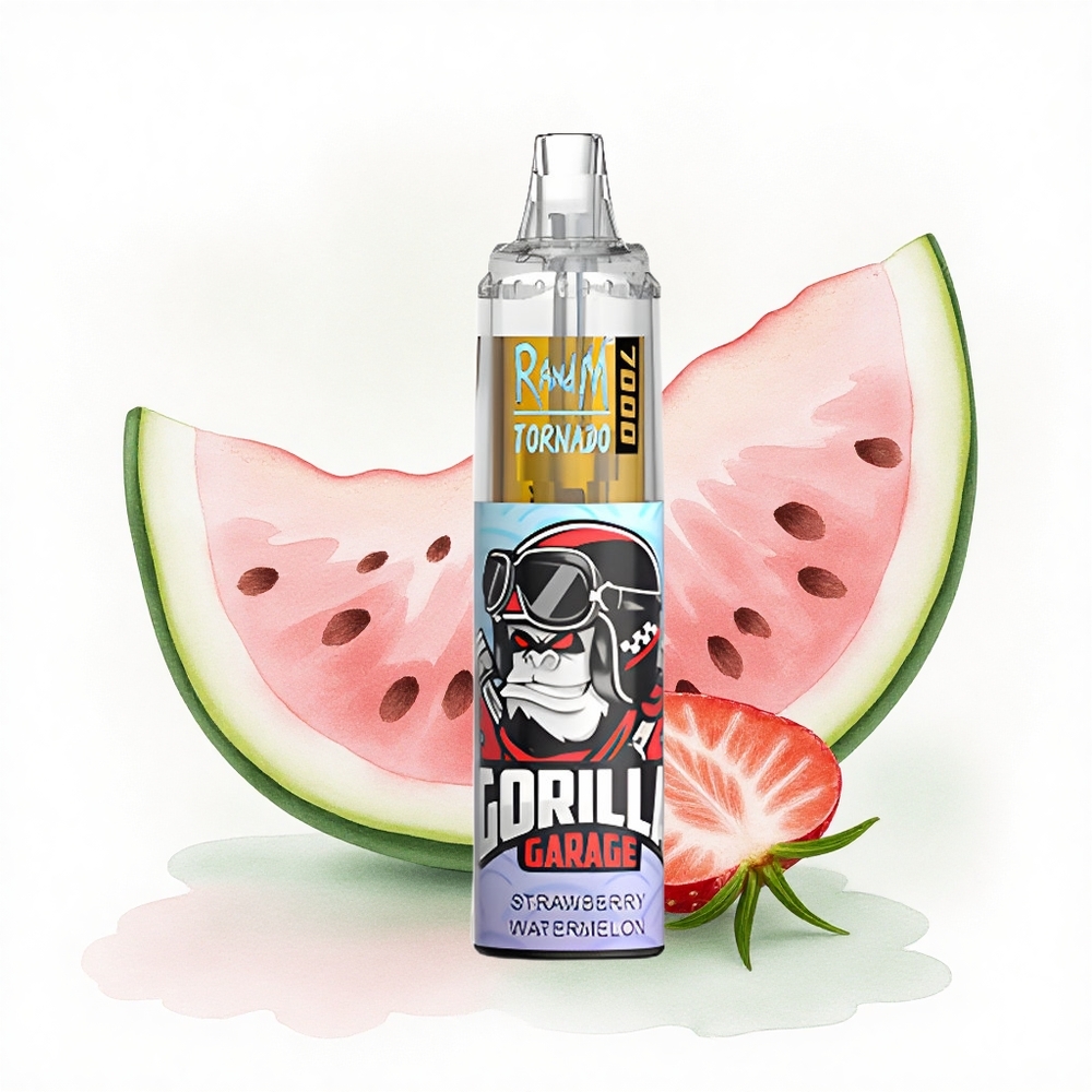 RandM Fumot Tornado 7000 Puffs Çilek Karpuz 14 ML E-sıvı 850 mAh