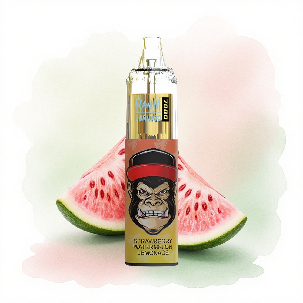 RandM Fumot Tornado 7000 Puffs Çilek Karpuz Limonata 850 mAh Mesh Coil Tip-C Port