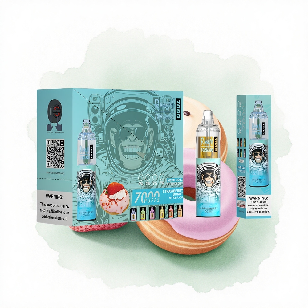 RandM Fumot Tornado 7000 Puffs Çilekli Çörek 850mAh Tip-C Port