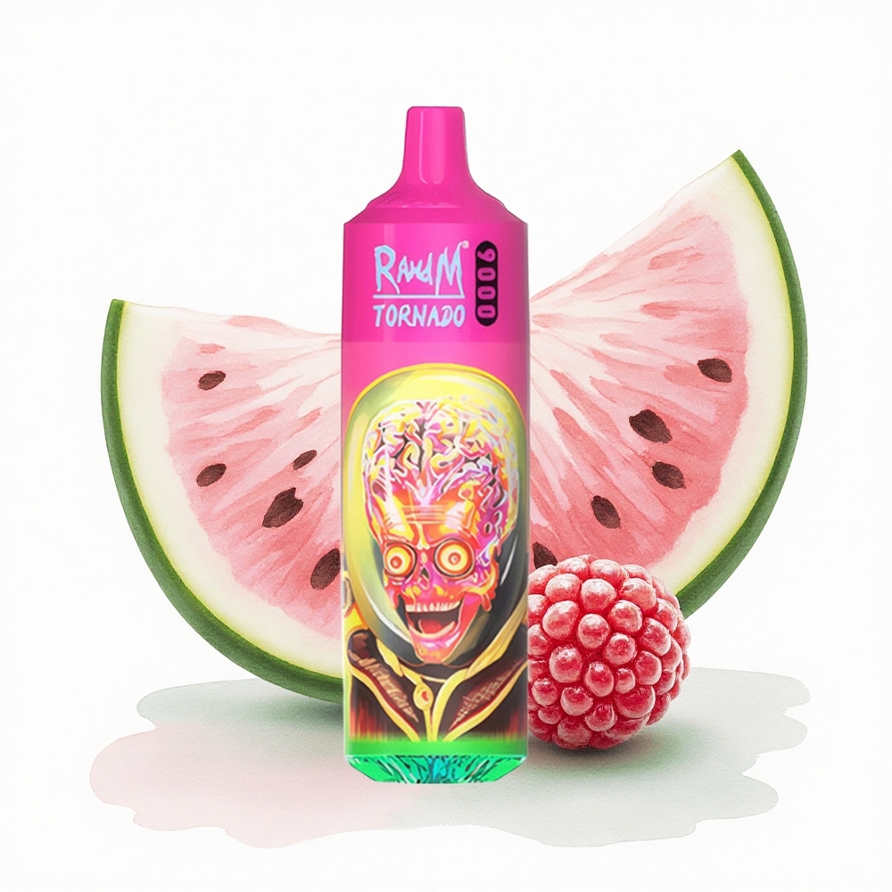 RandM Fumot Tornado 9000 Puffs Ahududu Karpuz 850 mAh 18 mL Mesh