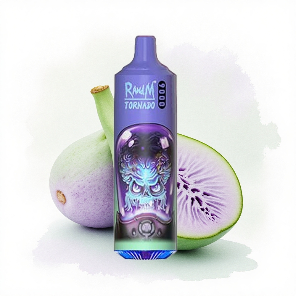 RandM Fumot Tornado 9000 Puffs Aloe Üzüm 850 mAh Şarj Edilebilir 18 mL Mesh Coil