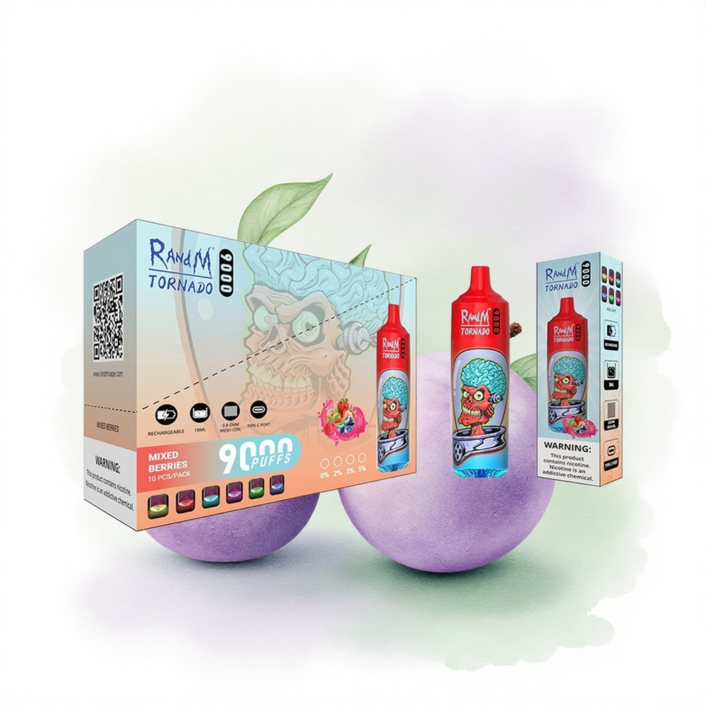 RandM Fumot Tornado 9000 Puffs Karışık Meyveler 850 mAh 18 mL Mesh
