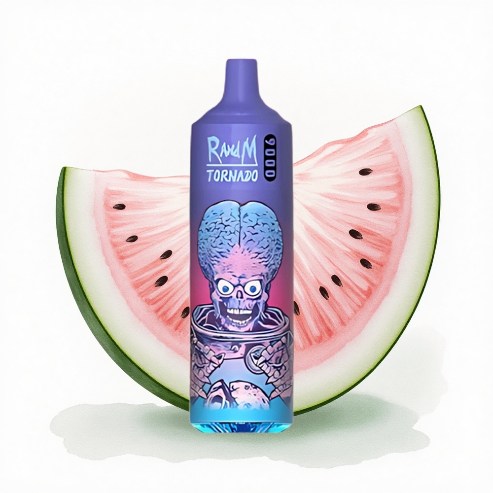 RandM Fumot Tornado 9000 Puffs Karpuz Brazz Buz 18 mL 850 mAh Mesh Coil