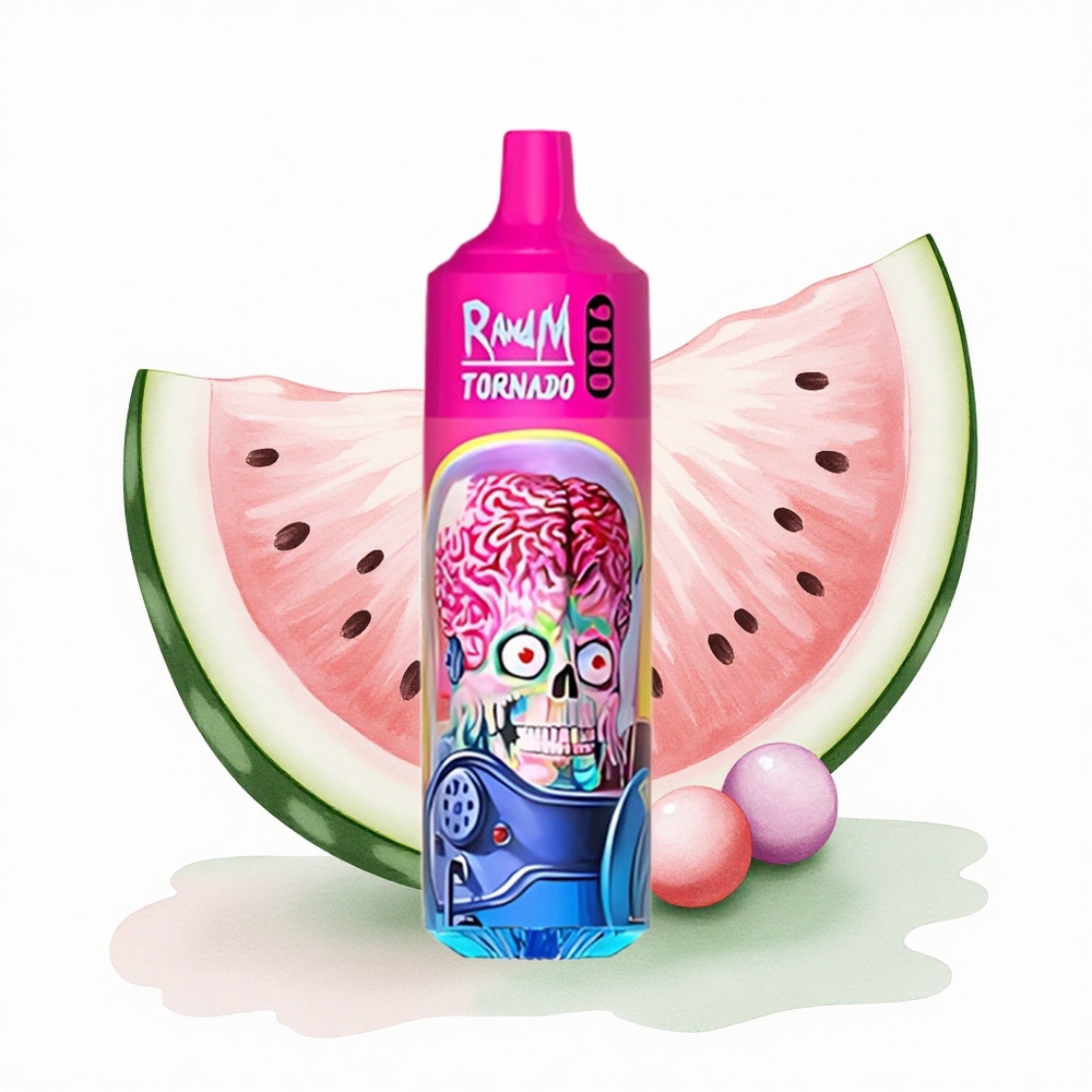 RandM Fumot Tornado 9000 Puffs Karpuzlu Skittles 850 mAh 18 mL Mesh