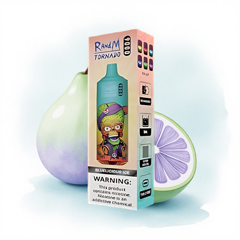 RandM Fumot Tornado 9000 Puffs MaviLezzet Buz 850 mAh 18 mL Mesh