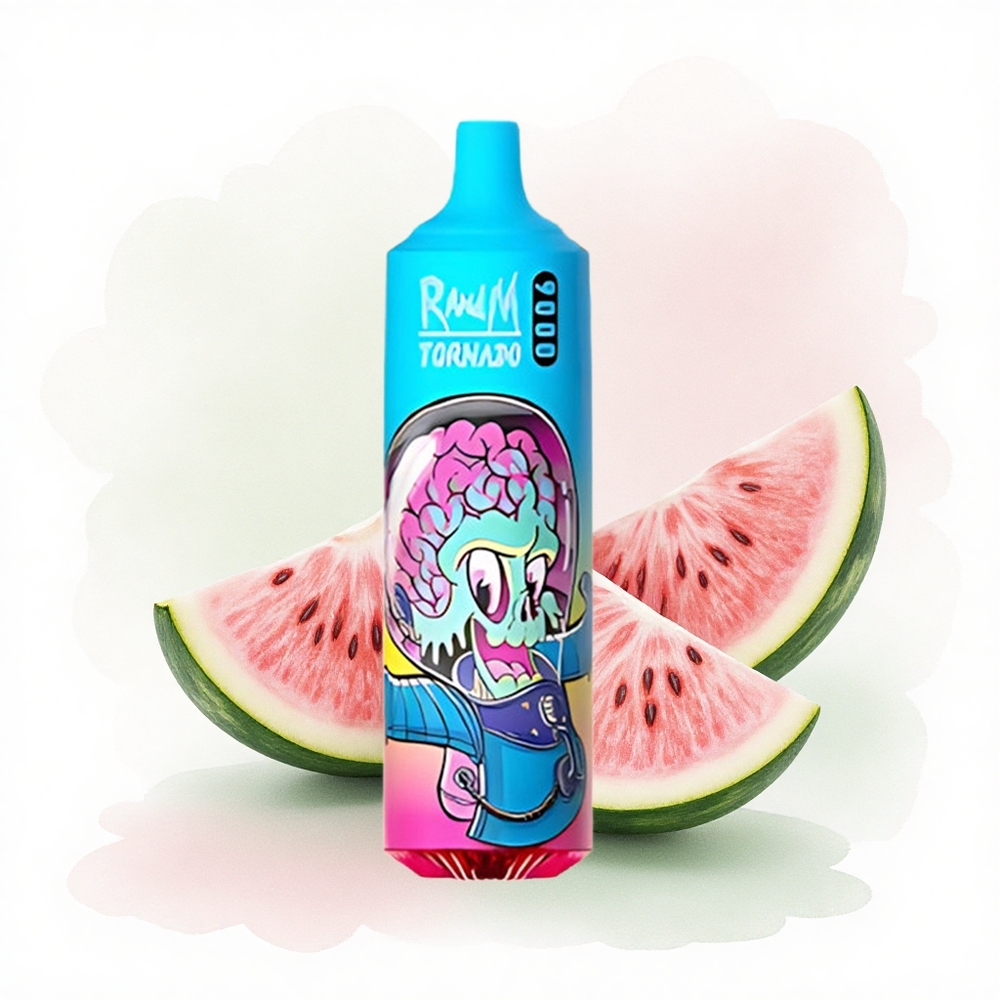 RandM Fumot Tornado 9000 Puffs Prime Çilek Karpuz 18 mL Mesh