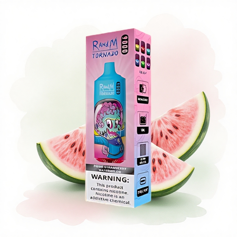 RandM Fumot Tornado 9000 Puffs Prime Çilek Karpuz 18 mL Mesh