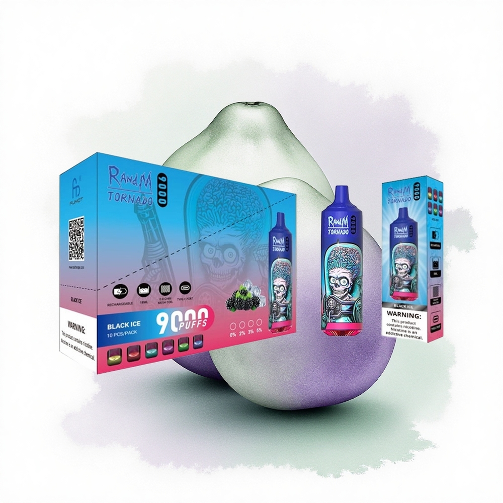 RandM Fumot Tornado 9000 Puffs Siyah Buz Mesh Pil 850mAh