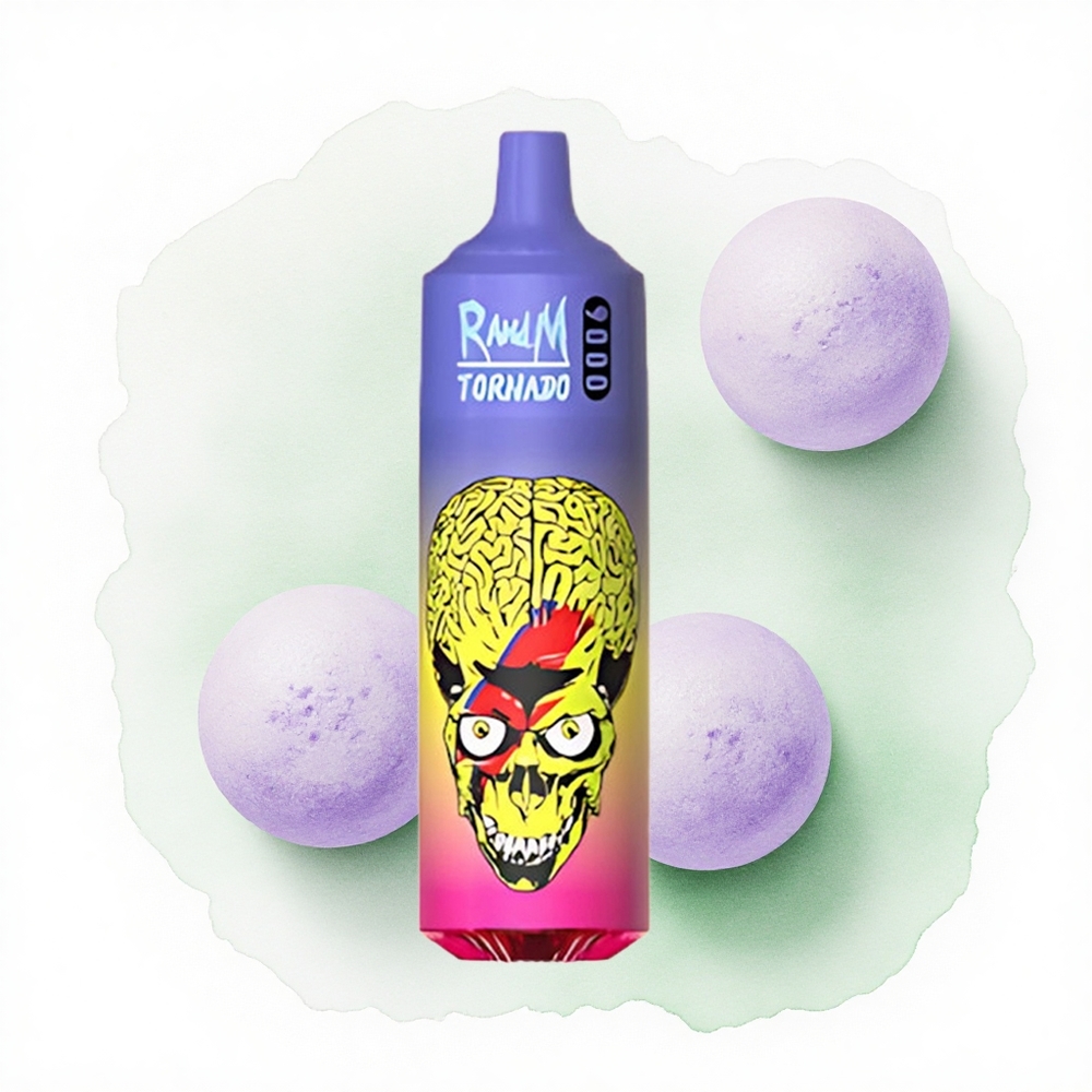 RandM Fumot Tornado 9000 Puffs Skittles 850 mAh Şarj Edilebilir 18 mL Ağ Örgülü Bobin