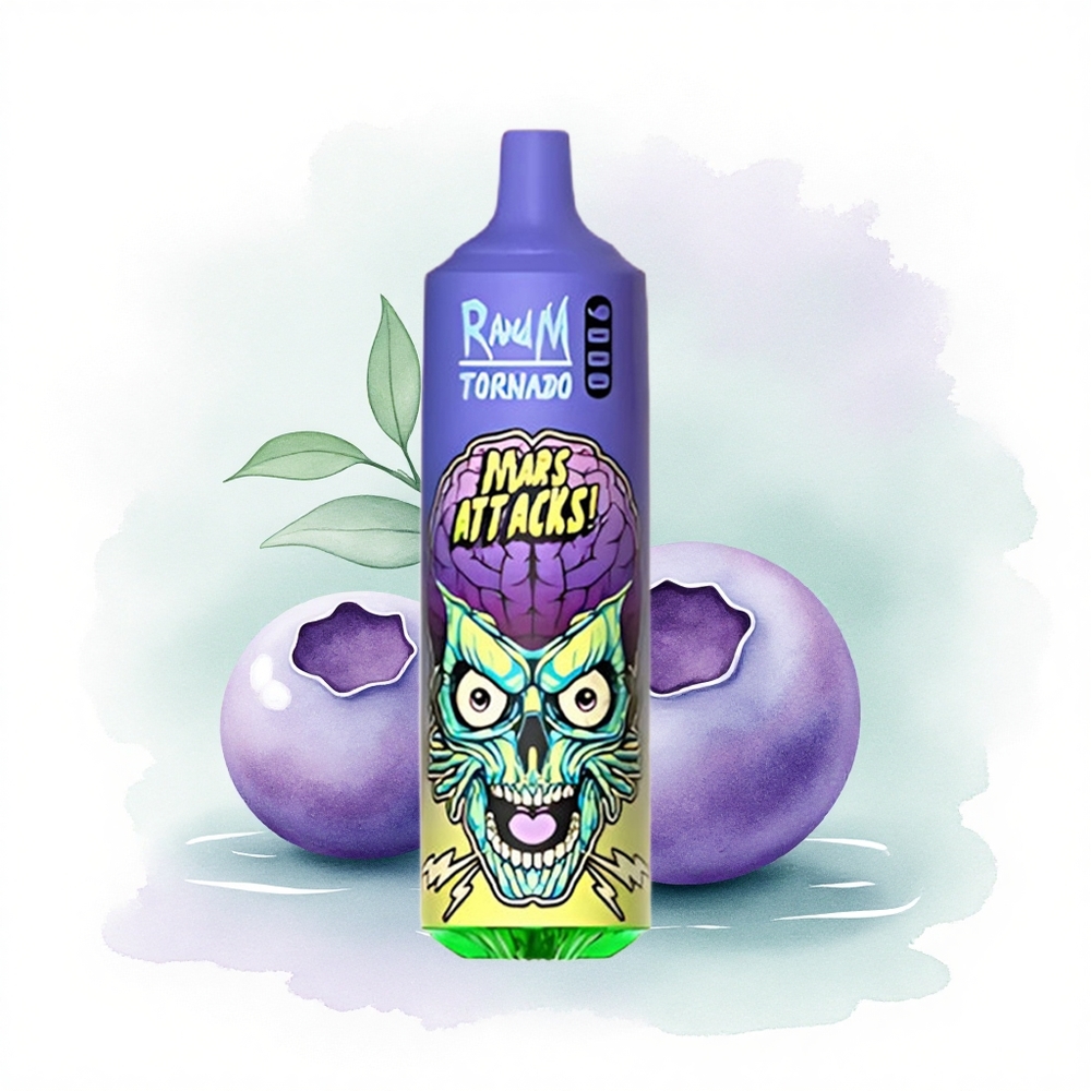 RandM Fumot Tornado 9000 Puffs Yaban Mersini Buz 850 mAh 18 mL Mesh