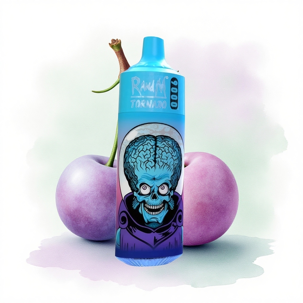 RandM Fumot Tornado 9000 Puffs Yaban Mersini Kiraz Turna Yemişi 850 mAh 18 mL Mesh