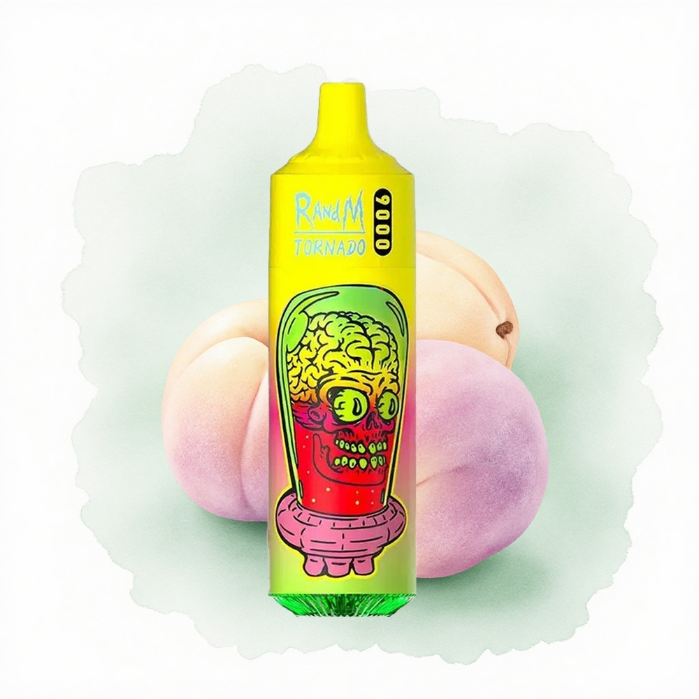 RandM Fumot Tornado 9000 Puffs Yaz Şeftali Buz 18 mL Mesh Coil