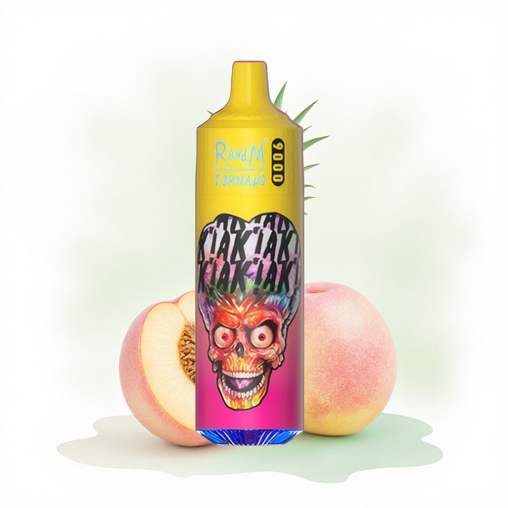 RandM Fumot Tornado 9000 Puffs Şeftali Mango Ananas 850 mAh 18 mL Mesh