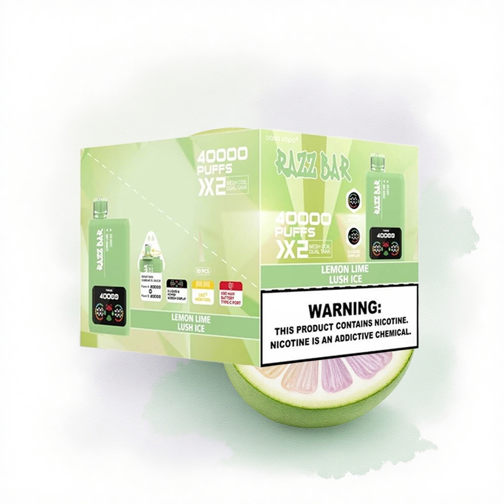 Razz Bar 40000 Puffs Limon Lime - Lüks Buz Tip-C Port 650mAh %2 Nikotin