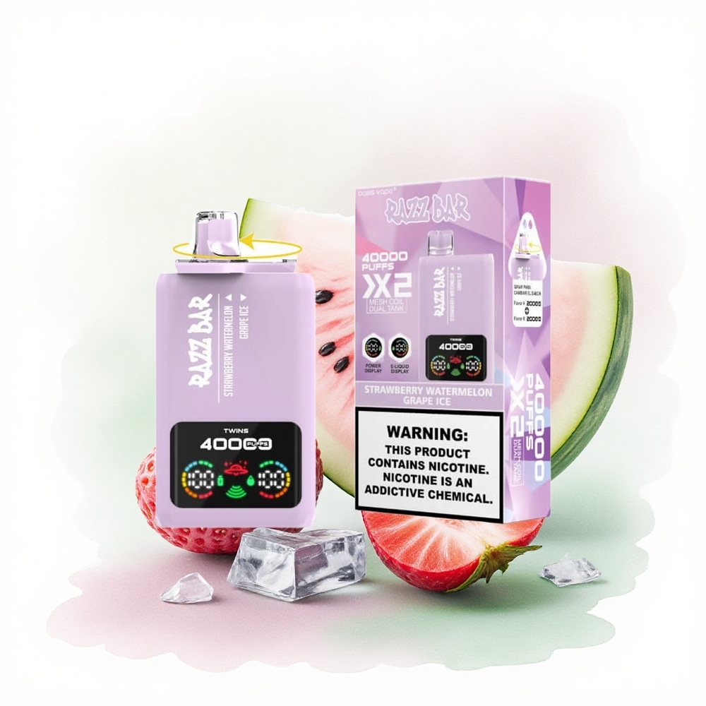 Razz Bar 40000 Puffs Çilek Karpuz - Üzüm Buzu | 650mAh | %2 Nikotin