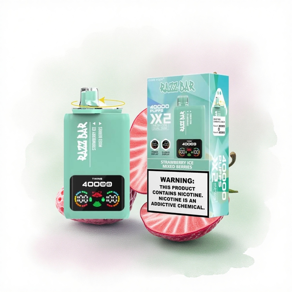 Razz Bar 40000 Puffs Çilekli Buz - Karışık Meyveler Tip-C Port 650 mAh Nikotin %2,%5