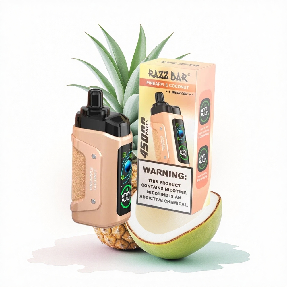 Razz Bar 45000 Puffs Ananas Hindistan Cevizi 20 mg Nikotin Tip-C Şarjlı 650 mAh