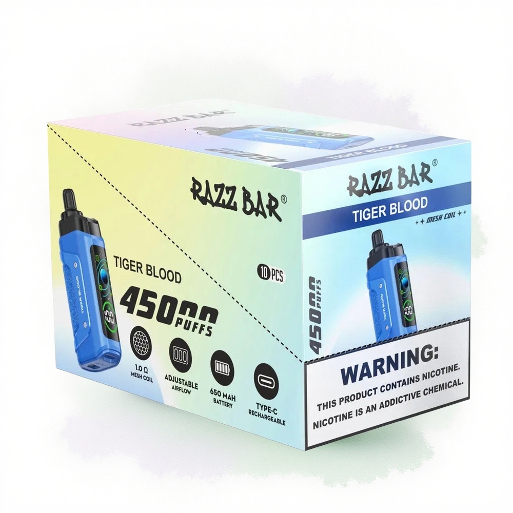 Razz Bar 45000 Puffs Kaplan Kanı 650 mAh Tip-C Şarj