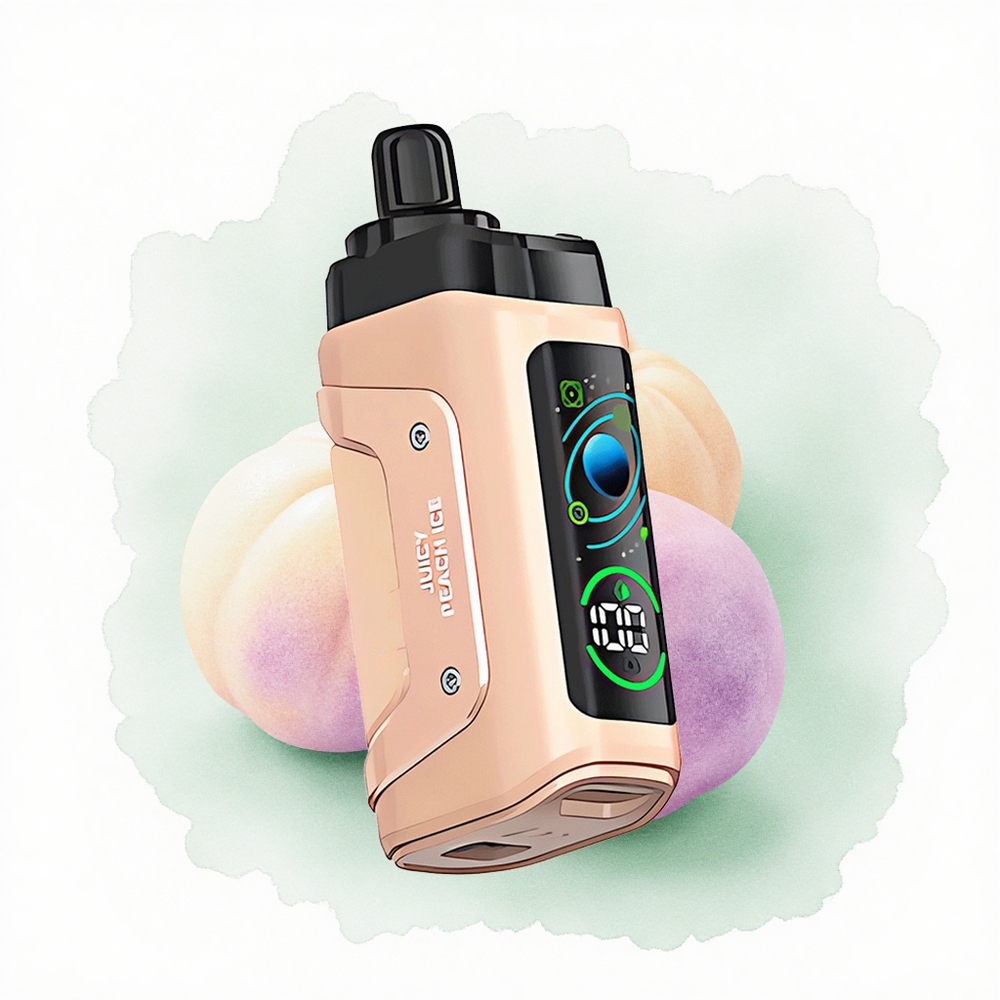 Razz Bar 45000 Puffs Sulu Şeftali Buz 1.0 Ohm Mesh Coil 20 mg/ml Nikotin